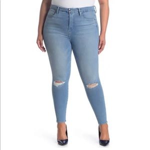 Good American Good Waist Cropped Skinny Jeans